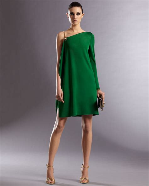 gucci green dark woman dress|Altro.